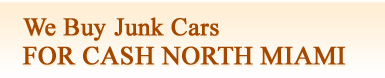 We Buy Junk Cars For Cash North Miami logo